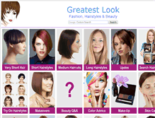 Tablet Screenshot of greatestlook.com